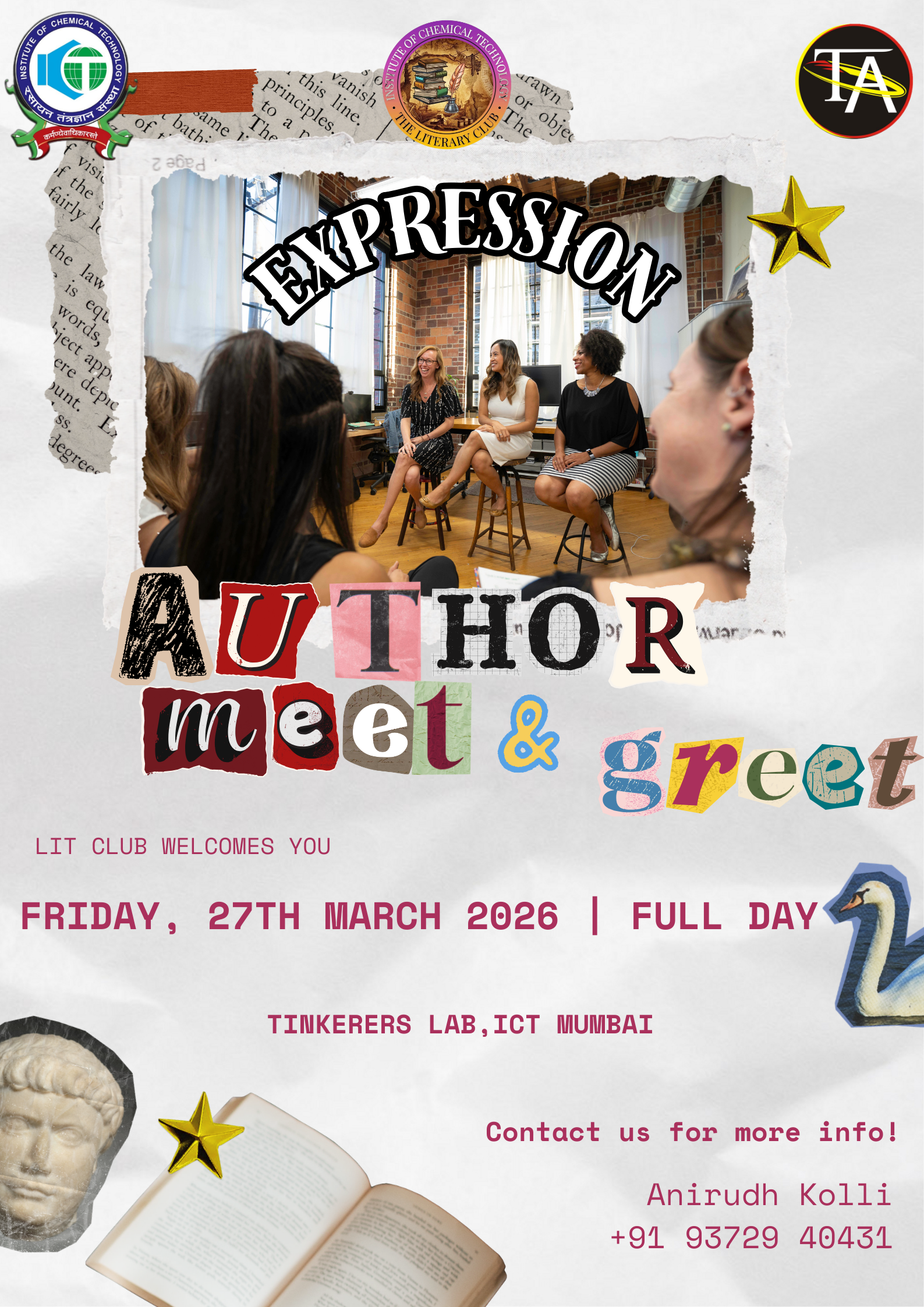 Author Meet and Greet Poster